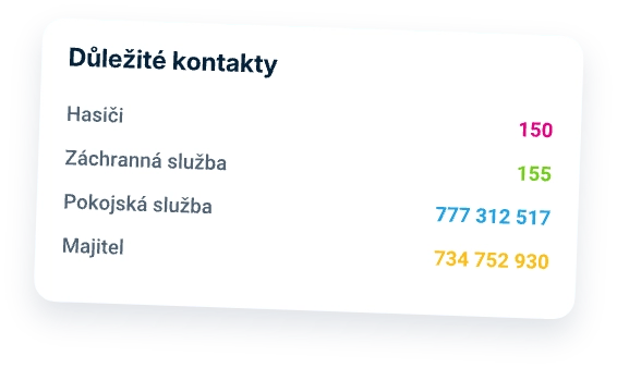 REZEO - Důležité kontakty