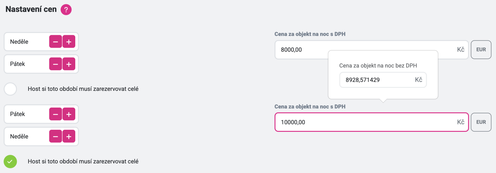 Zjednodušili jsme zadávání cen pro plátce DPH